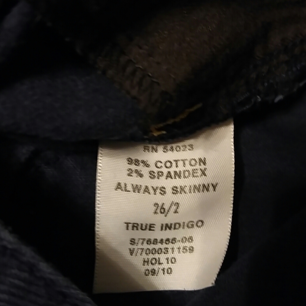 Gap navy Always Skinny Corduroy 26/2 - Picture 4 of 5